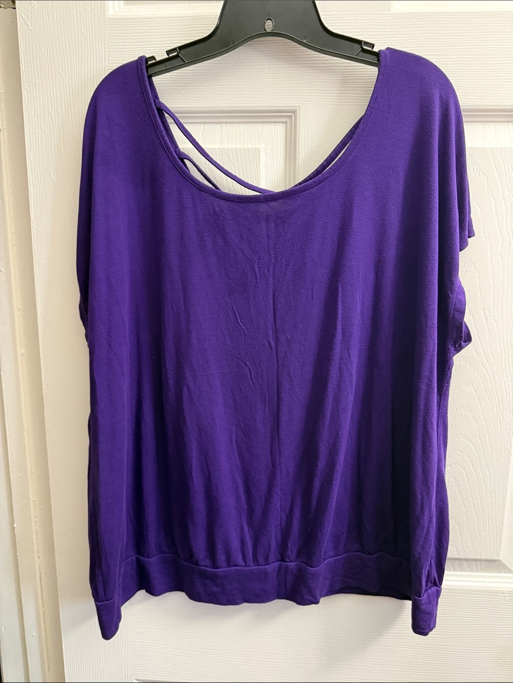 Fab, TORRID, purple, lattice back tee!!